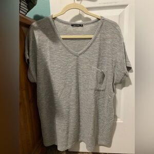 Pink Clover Light Gray Knit Top
